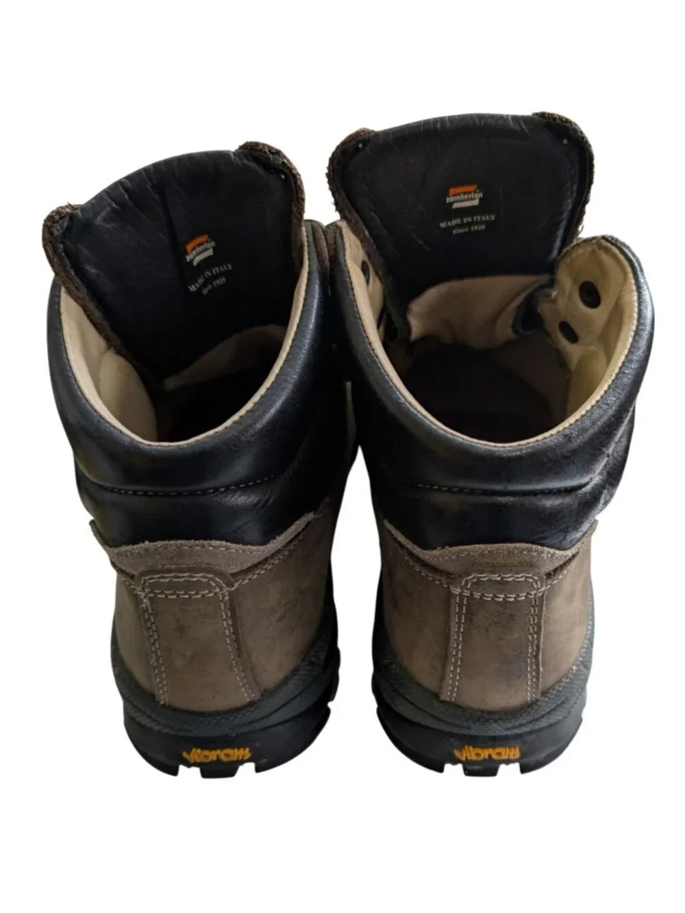 Zamberlan Vioz Brown Green Leather Vibram Hiking  display picture 2